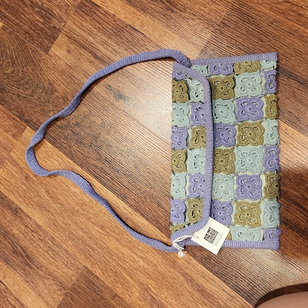 NWT Fair Trade Handmade Crochet Purse with lining